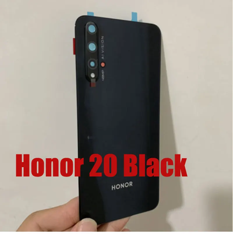 Оригинальная задняя крышка для huawei Honor 20i, задняя крышка для батареи, Задняя стеклянная крышка, чехол для Honor 20 Pro, запасные части