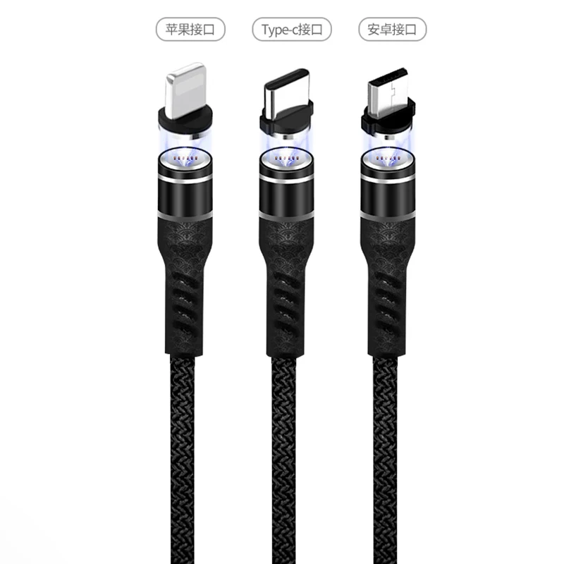 Реальное быстрое магнитное зарядное устройство 3 0 4 Micro USB кабель для iPhone Samsung Xiaomi