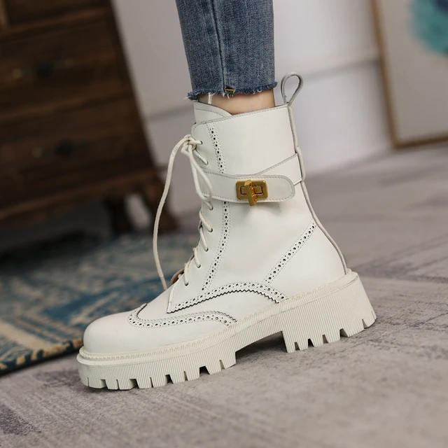 Ankle Boots Women Patent Leather Velvet Inside Star Rhinestone Designer  Shoes for Women Zipper Thick Soled Mid-Tube Modern Boots