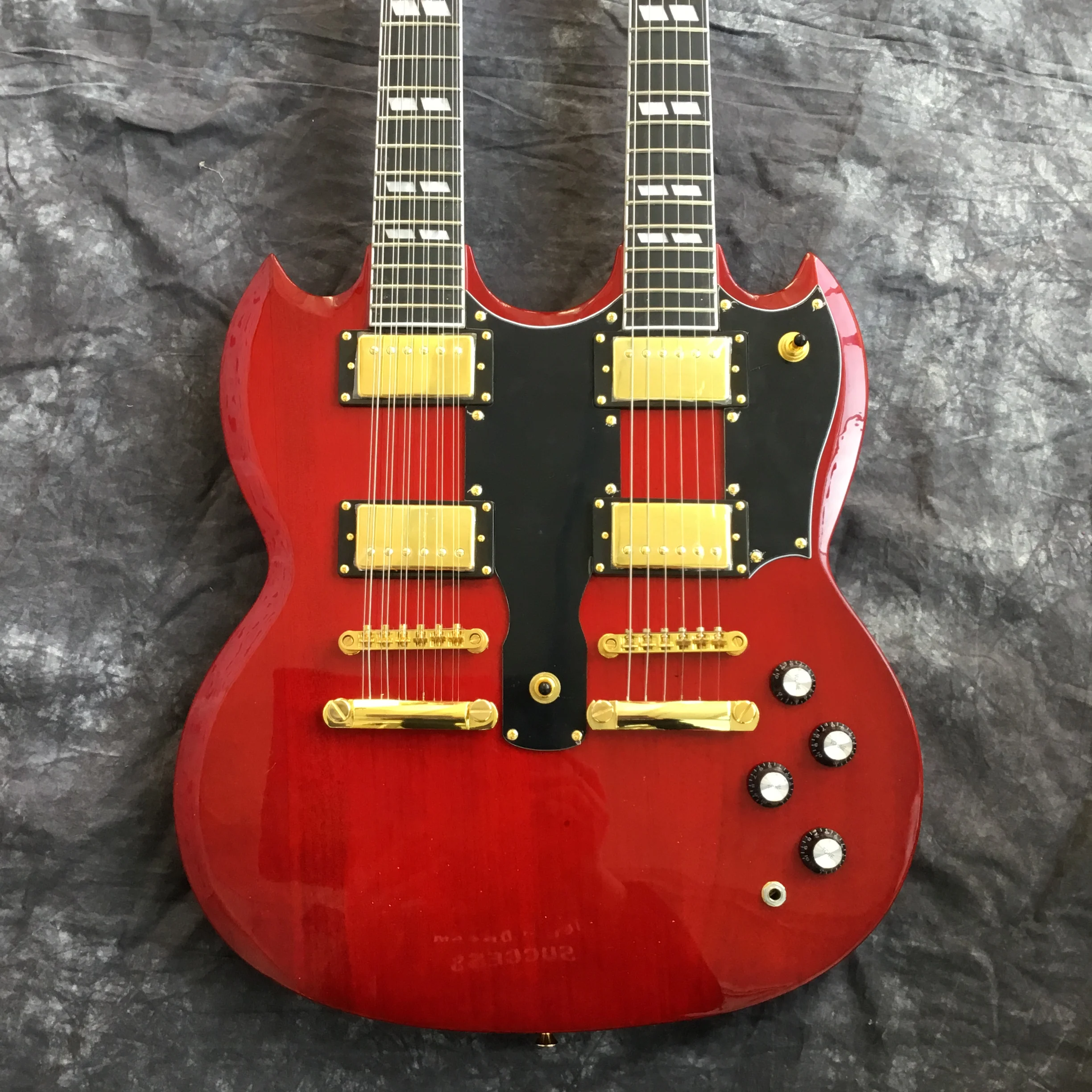 Guitarra El ctrica De Doble Cabeza 12 Cuerdas 6 Cuerdas De Alta 