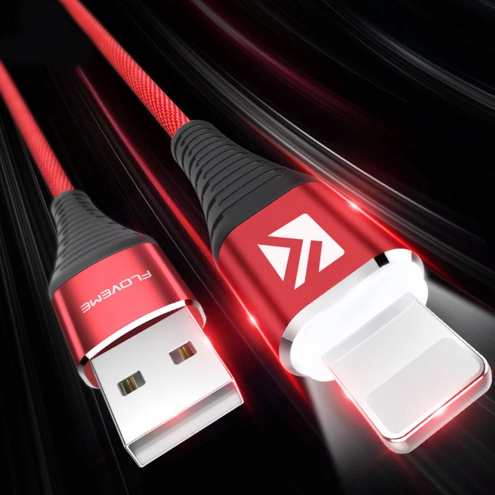 Кабель Micro USB FLOVEME для Apple, 1 м, высокопрочный нейлоновый кабель для быстрой зарядки и синхронизации данных, кабель для телефона Apple, смартфон