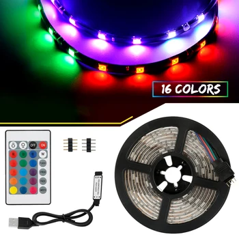 

2M USB LED Strip Light TV Backlight RGB 5V LED Strip Lamp Flexible Light Tape Ribbon Desktop Screen Backlight Bias Lighting