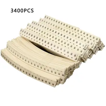 

3400pcs Resistor Kit Surface Mount Resistor Kit 170 Values 5% SMT Resistor New Chip Resistor Assorted Set
