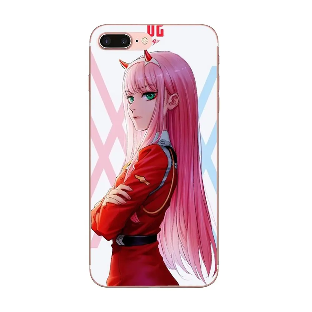 Чехол из полиуретана с принтом Darling In The Franxx Zero Two в продаже Cool для Apple iPhone 4 4s 5 5C 5S SE 6