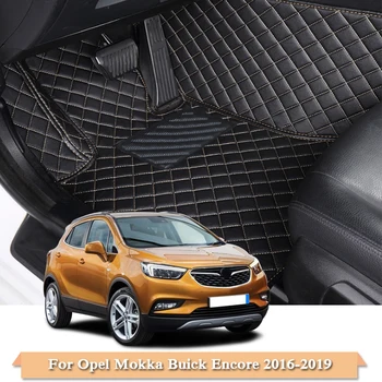 

PU Car Floor Mat For Opel Insignia Buick Regal Sedan 17-19 Opel Mokka Buick Encore16-19 5Seat LHD Car Foot Pad Auto Carpet Cover