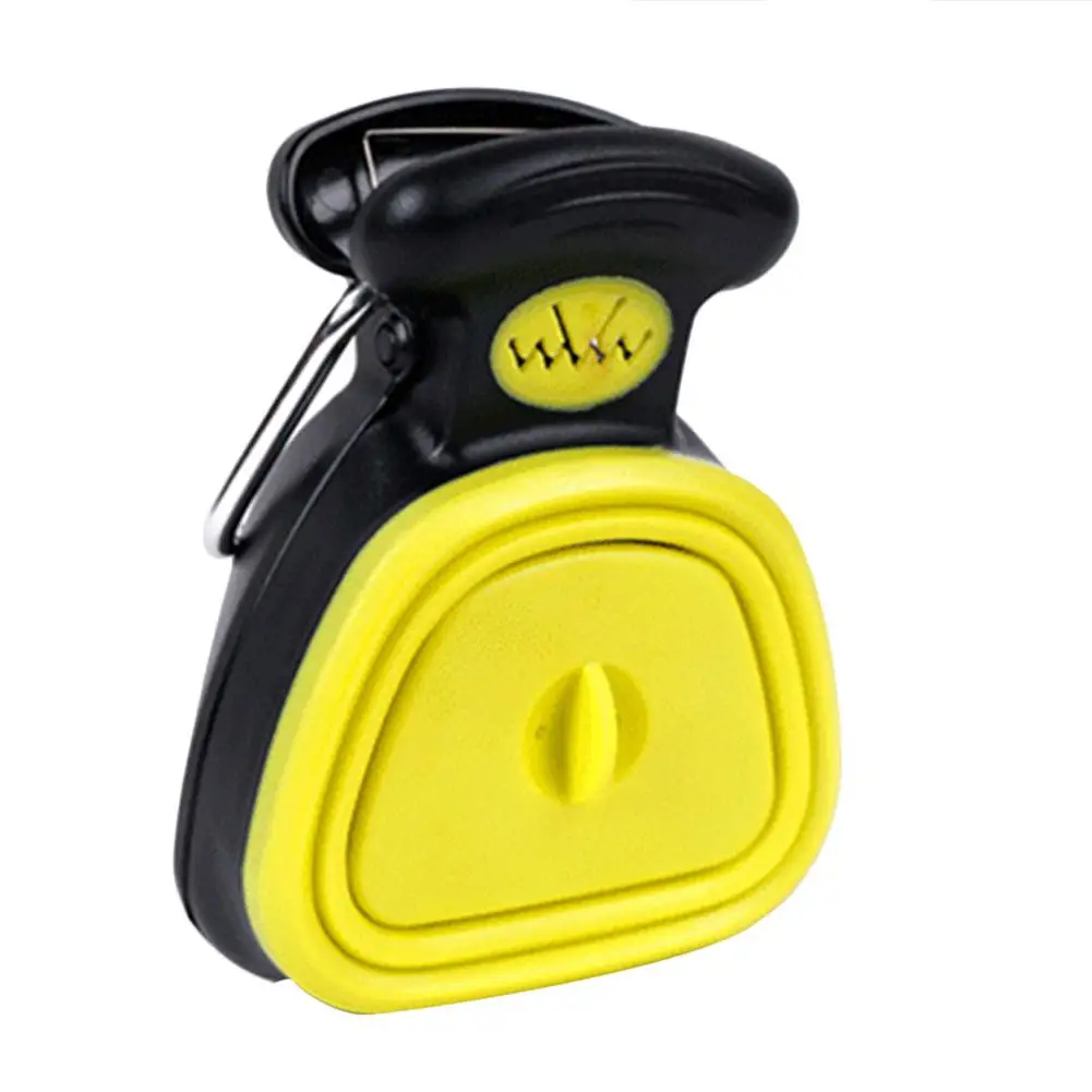 Yellow S Складной совок для собак и домашних животных с 1 рулоном, разлагаемые мешки, совок для уборки, средство удаления экскрементов, 30E - Цвет: Yellow S