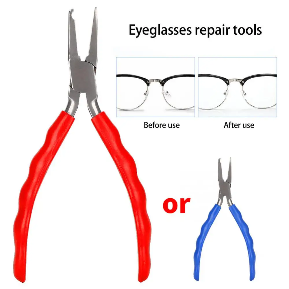 Glasses Eyeglasses Nose Pad Adjusting Pliers Optical Eye Frames Clamp Repairing Tool Watch Repair Supplies | Аксессуары для одежды