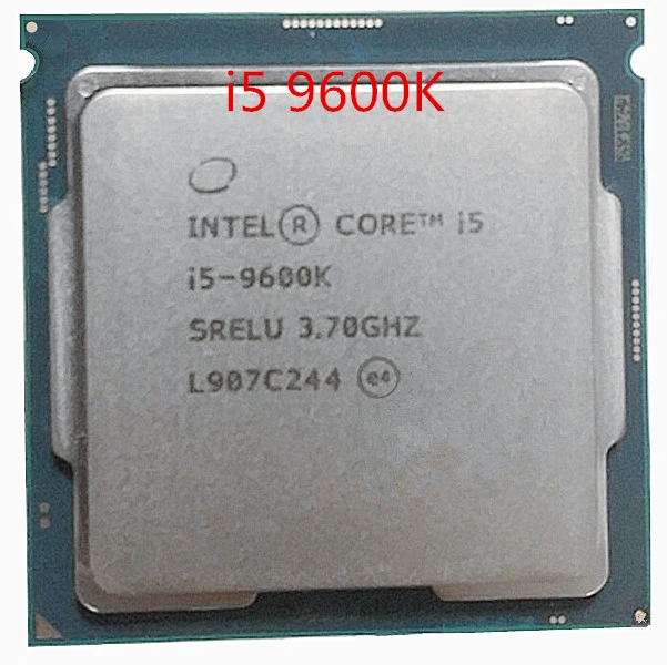 Intel Core i5-9600K Processor i5 9600K CPU SRELU 6Core 6Thread 3.7GHz 9MB  14nm 95W FCLGA1151