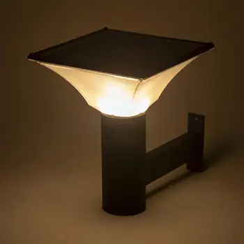 

1pc Waterproof Practical Lightweight Durable Reusable Wall Lamp Garden Lamp Solar Powered Yard Fence Garden