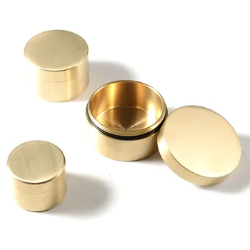 

Waterproof Box Brass Pill Cases Multifunctional Brass Seal Cabin Pill Cases Pocket Pill Holder Container