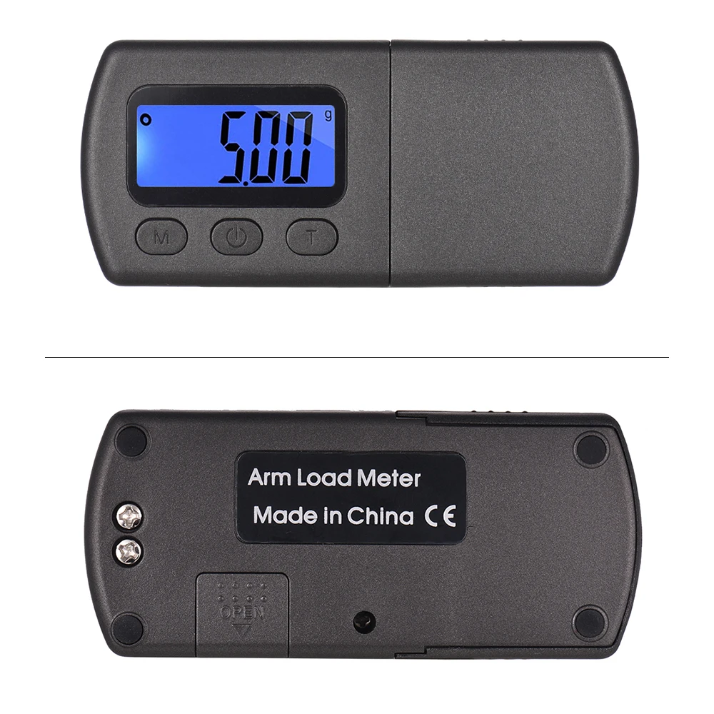 Мини проигрыватель Phono LP Stylus Force Scale Gauge 0,01 г точность ЖК-дисплей с одной сумкой для хранения веса 5 г