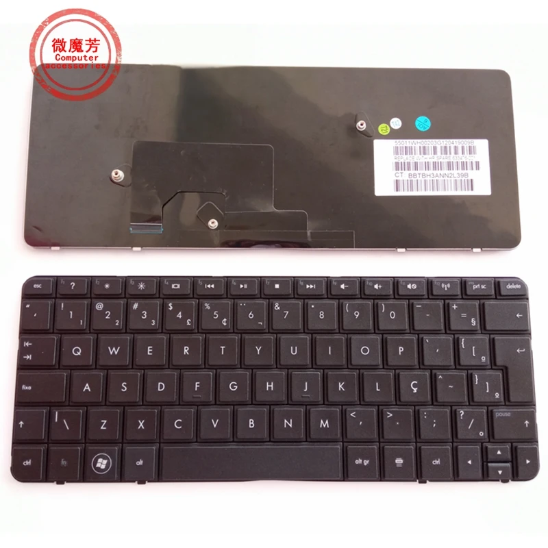 

BR NEW keyboard for HP Mini 1103 110-3500 110-3510NR 110-3530NR 210-2000 210-4000 MINI 110 110-3000 110- 4000 3626 3633 3748