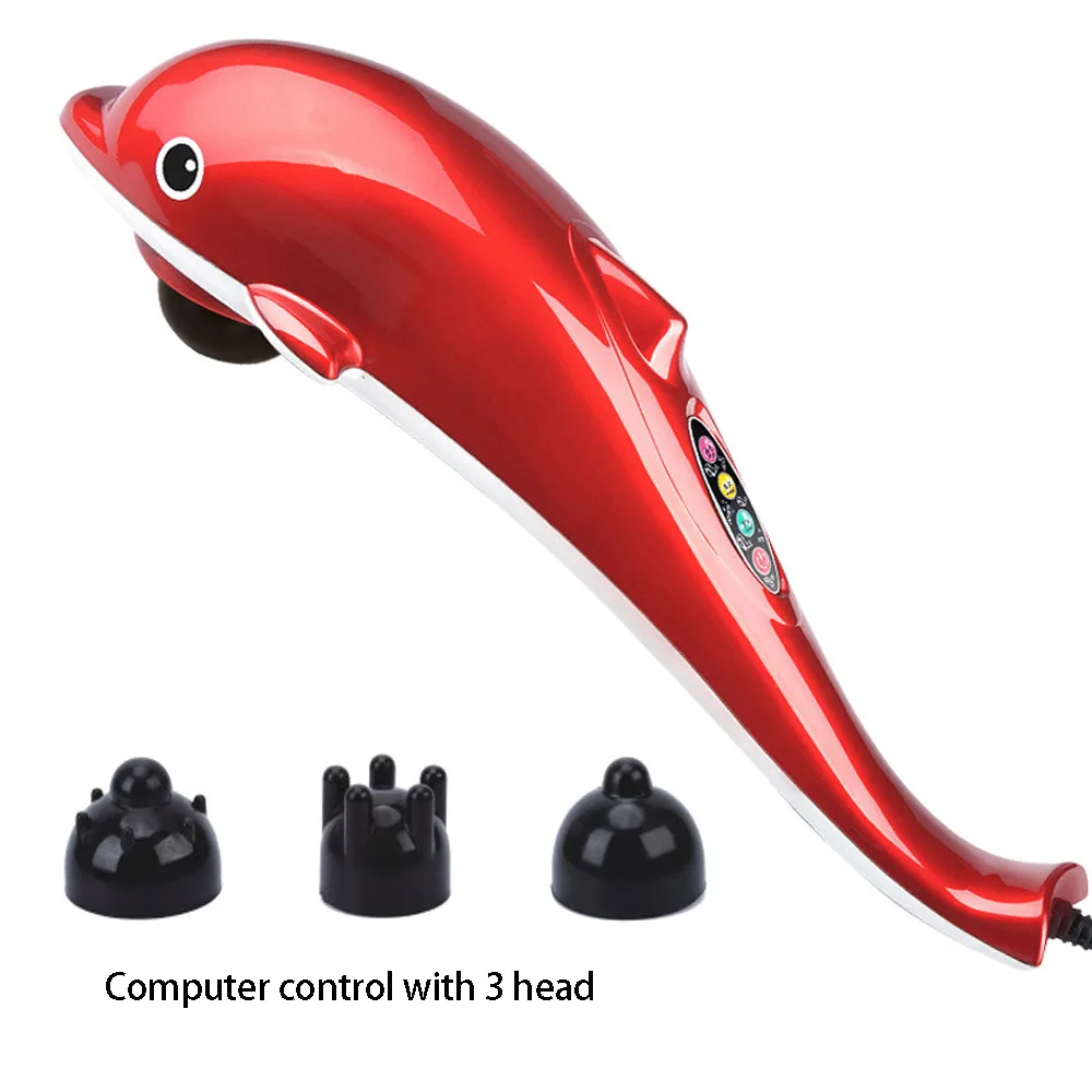 Portable Electric Dolphin Massager Full Body Shiatsu Massager Vibration