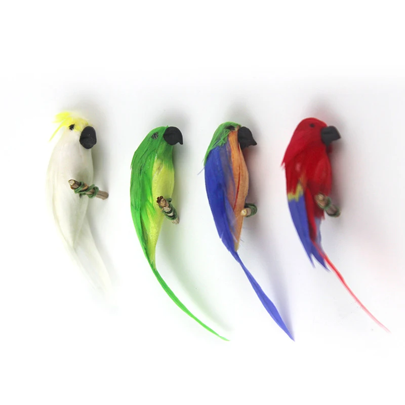 1/12 Scale Miniature Parrot Model – Realistic Purple Bird Decor For Dollhouse, Fairy Garden, DIY