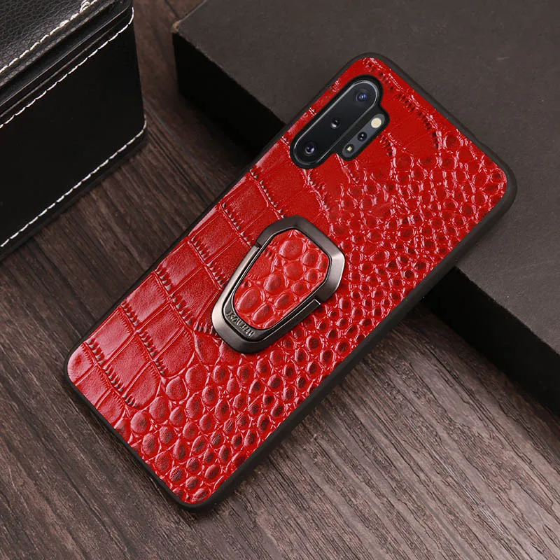 Red Чехол для телефона для samsung Note 8, 9, 10, S7 S8 S9 S10 A5 A7 J5 плюс для карт и узором «крокодиловая кожа» A20 A30 A40 A50 A70 на заднюю панель для телефона - Цвет: Red