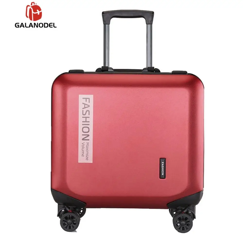 18 дюймов чемодан на колесиках, для путешествий, для багажа компьютера, сумка на колесиках, модная женская сумка на колесиках, мужской чемодан на колесиках - Цвет: red travel luggage