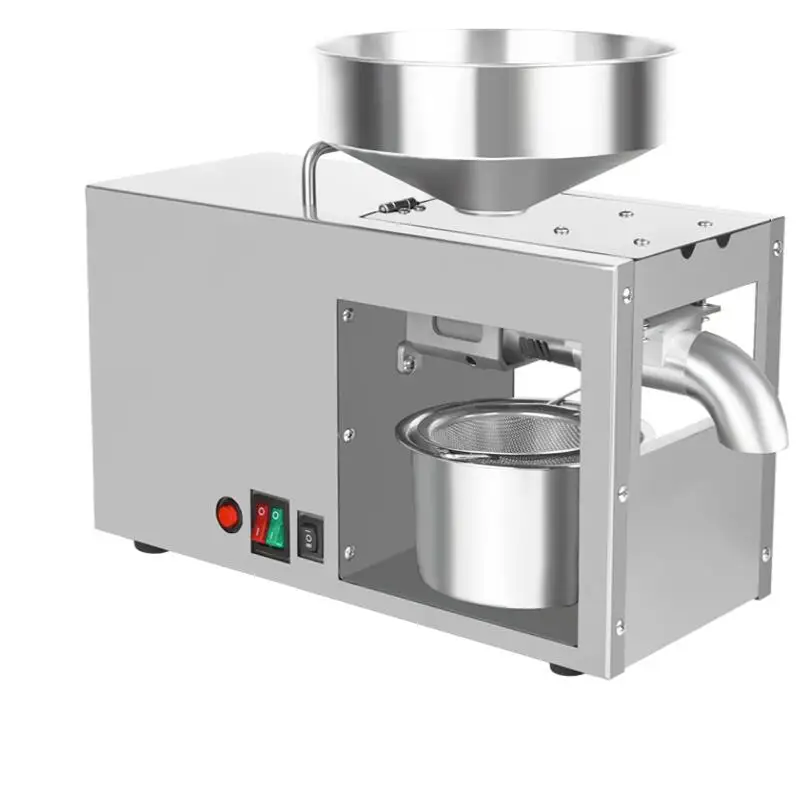 220V 110V Heat and Cold home oil press machine pinenut, cocoa soy bean olive oil press machine high oil extraction rate