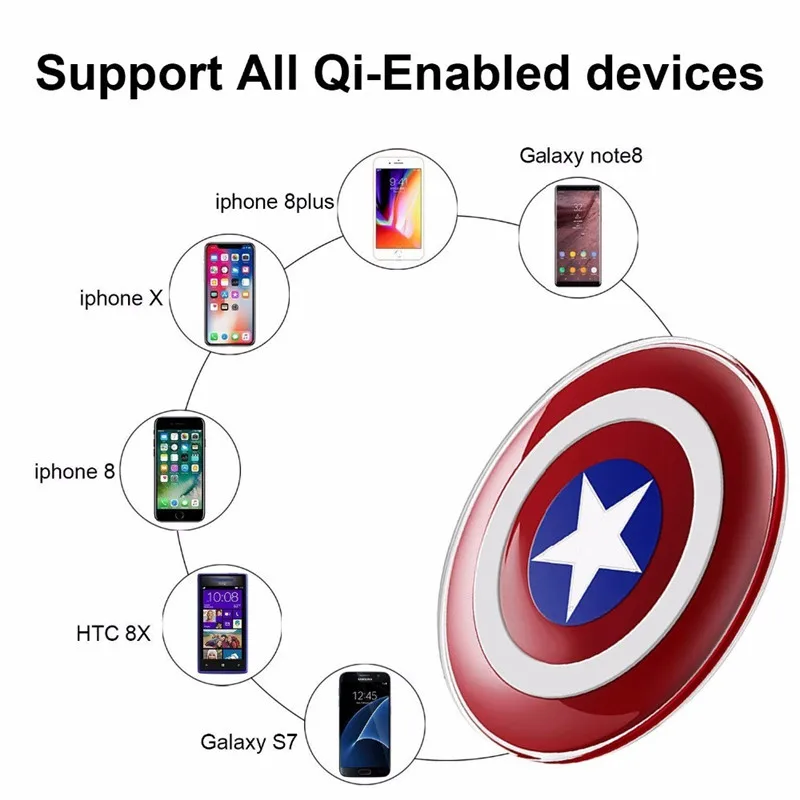 ESPANSON Qi Беспроводное зарядное устройство зарядного устройства для iphone X iphone 8 plus iphone 11 pro Max XS MAX для SAMSUNG S8 s9 plus S10+ note10