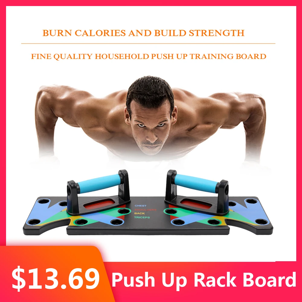 9 In 1 Push Up Rack Board Men Women Comprehensive Fitness Exercise Push