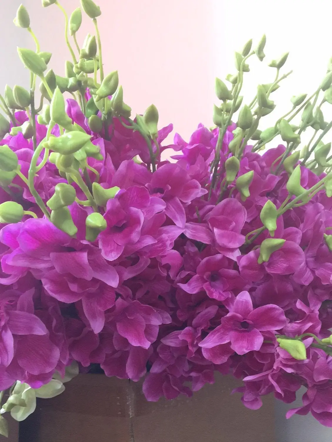 

SHUICANGYU Artificial Flowers Southeast Asia Style Realistic Cattleya Flower Branch Home Room Decoration Wedding Decorative