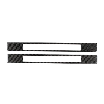 

Carbon Fiber Door Sill Scuff Plate Guard Sticker Trim for Ford Mustang 2015-2019