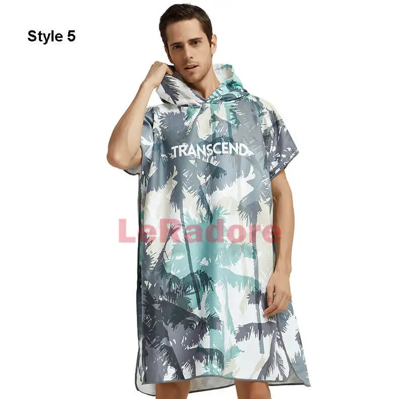 Износостойкое быстросохнущее полотенце с капюшоном для мужчин и женщин полотенце пляж микрофибра пляжный гидрокостю - Цвет: Style 5