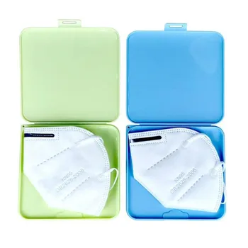

1pc Box To Store Masks Mask Storage Case Disposable Mask Storage Box Portable Mask Case Temporary Household Box To Store Masks
