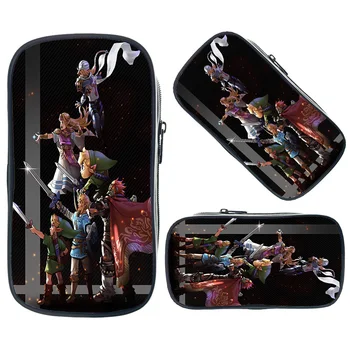

The Legend of Zelda Collage Cosmetic Bags Boys Girls Children School Storage Bags Link Pencil Case Fashion Makeup Bag
