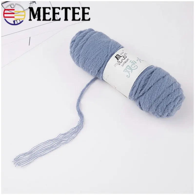 Meetee 8 шт(1 шт = 100 г) ручное ткачество хлопковая акриловая пряжа крючком Детская шерстяная пряжа DIY свитер носки вязаный линейный материал YA013