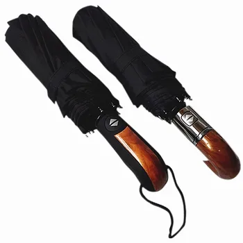 

Umbrella classic English style automatic strong windrinstant 3 folding umbrella business rain Parasol quality male WF1019