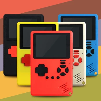 

Ultra Thin Mini Handheld Game Console 8-Bit 2.4 Inch Color LCD Kids Portable Multiplayer Built-in 500 Games Rechargeable