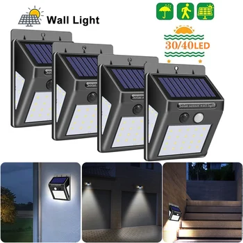 

30/40 LED Solar Lamp Motion Sensor Solar Wall Light Waterproof Emergency Energy Saving For Garden Waterproof Outdoor Lighting