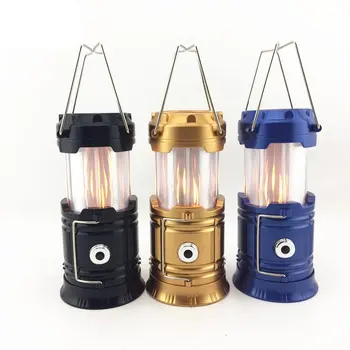 

Solar Telescopic Charging Horse Light Flame Light Portable Searchlight Flashlight Camping Light Emergency Camping Light Sale