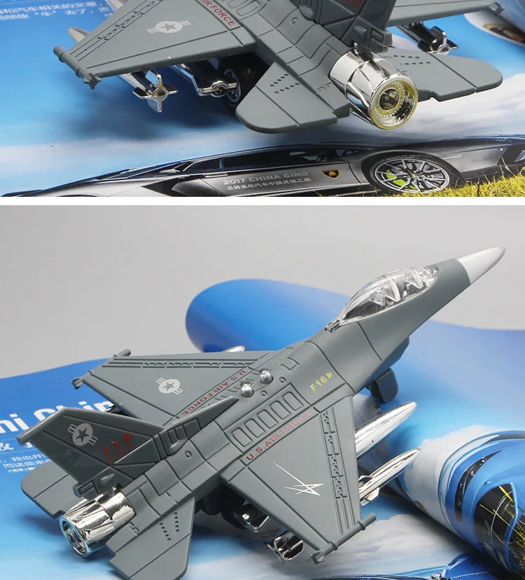 Америка F16 супер Hornet сплав Истребитель модель воин светильник Модель звук выпечки маятник продукт