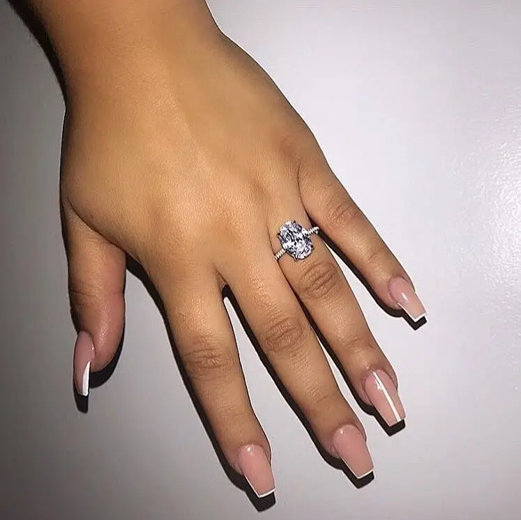 Iced out sparking bling cz полоса овальной формы белый прозрачный обручальное кольцо для