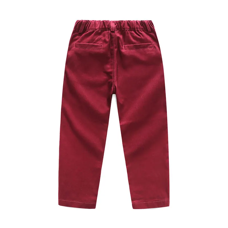 Осенние штаны для мальчиков повседневные хлопковые брюки с эластичной резинкой на талии для девочек свободные штаны детская одежда детские однотонные штаны