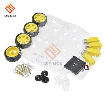 

4-wheel trolley kit for remote control cars+ultrasonic module+ chassis kit