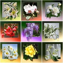

DIY Flower 5D Diamond Painting Full Round Drill Diamond Embroidery Mosaic Resin Cross Stitch Gift Home Decor Wall Art