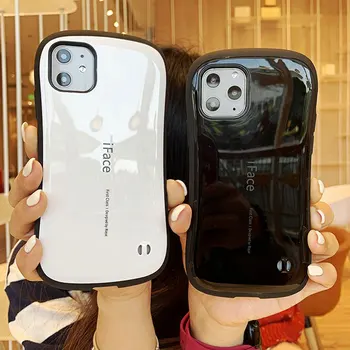 

iFace Brand Protective Phone Case for iphone 11 Pro XS Max XR X 8 7 6S Plus Smooth Cover Arc Shape Small Waist Shockproof Case