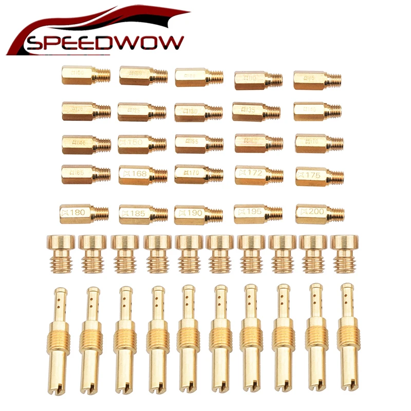 SPEEDWOW МОТОЦИКЛ КАРБЮРАТОР основной струйный набор медленная/пилотная струя для PWK