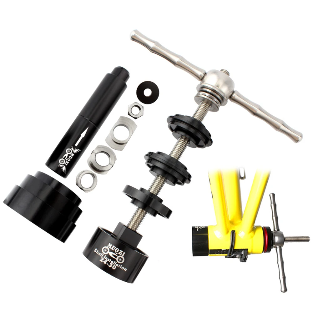 

Bike Tools Bicycle Axle Center Press-In Shaft Static Installation Disassembly Tool Suit Mountain Bike Road Bike Outdoor