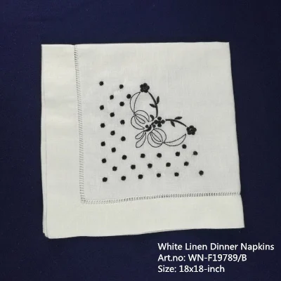 set-of-12-fshion-handkerchiefs-white-linen-hemstitched-edges-table-napkin-18-x18-inch-ladder-embroidered-flower-dinner-napkins