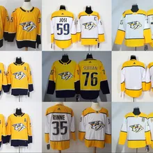 Новые сшитые мужские майки Nashville PK Subban Pekka Rinne Filip Forsberg Ryan Johansen Roman Josi