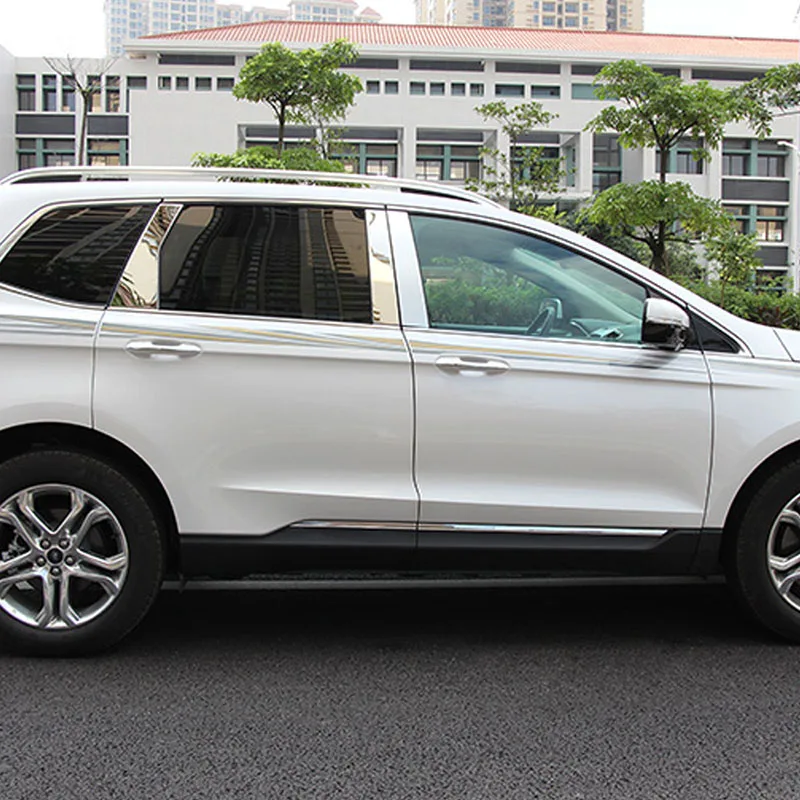 Gelinsi для Ford Edge Автомобиль Стайлинг ворота двери колонки окна Крышка стикер рамки внешние аксессуары