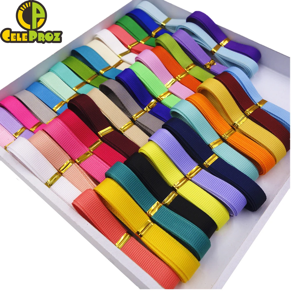 Grosgrain Ribbon, 10Yards 10mm, Gift Packing Material, DIY Bow Clip Craft Decor Wedding Party Decoration Box Wrapping