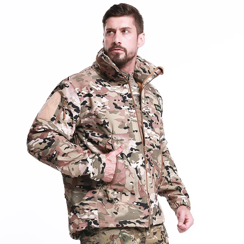 Осенне-зимняя парка камуфляжная военная форма тактическое пальто с длинным рукавом ветрозащитная куртка для тренировок рыбалки хорошее качество