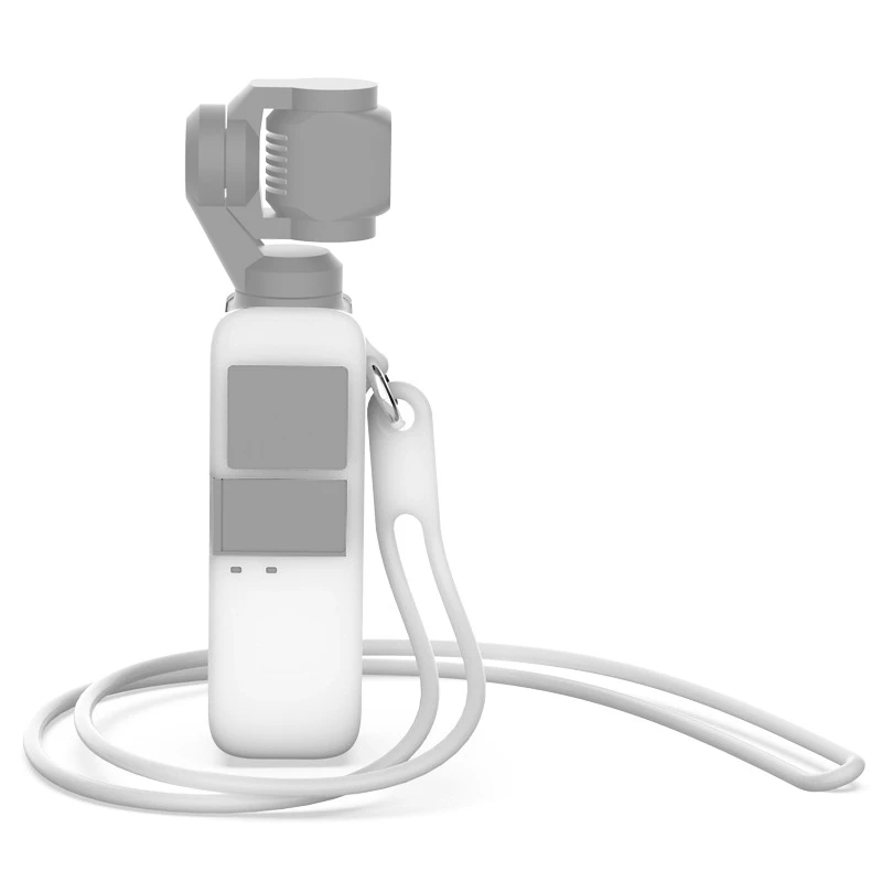 Силиконовый чехол для DJI OSMO Pocket Action camera, мягкий чехол с 38 см силиконовым ремешком на шею