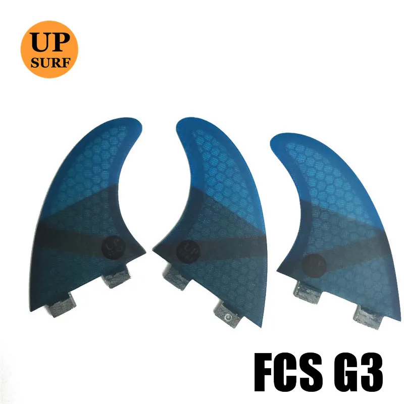 FCS G3/G5 плавники Quilhas FCS плавники для серфинга сотовый плавник из стекловолокна 4 цвета - Цвет: G3 blue