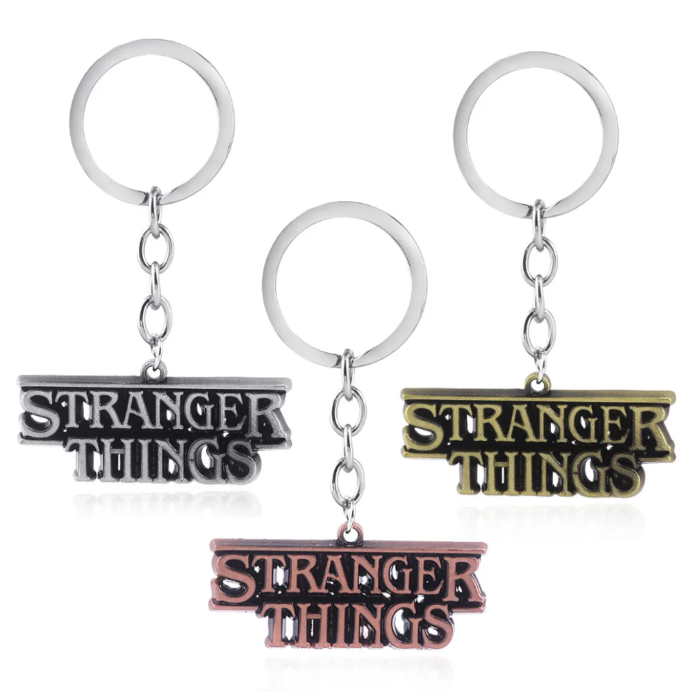 

10PCS/LOT Accessories Explosives Stranger Things Strange Story Keychain Letter Pendant