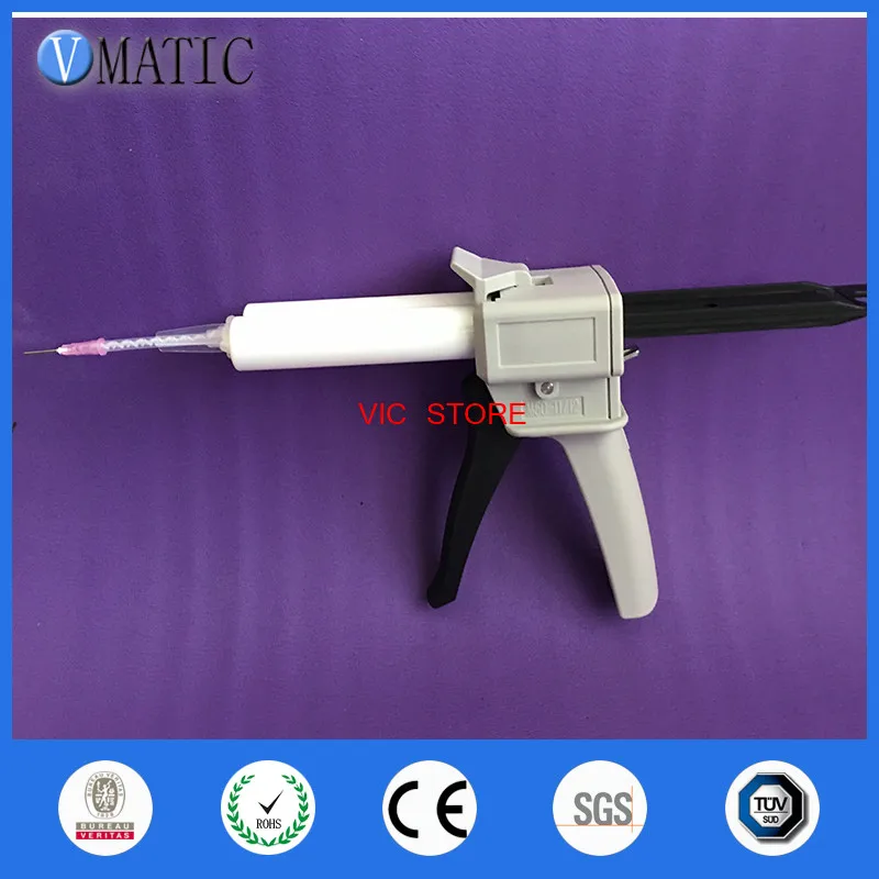 

Free Shipping Dental 1:1 Impression Tray Mixing Glue Dispensing Gun Caulking Gun Ab 50ml
